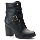 Apt. 9&reg; Negotiate Women's High Heel Combat Boots, Size: 6, Oxford