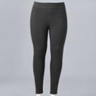 Plus Size Simply Vera Vera Wang Heavyweight Lined Leggings, Women's, Size: 2xl, Med Grey