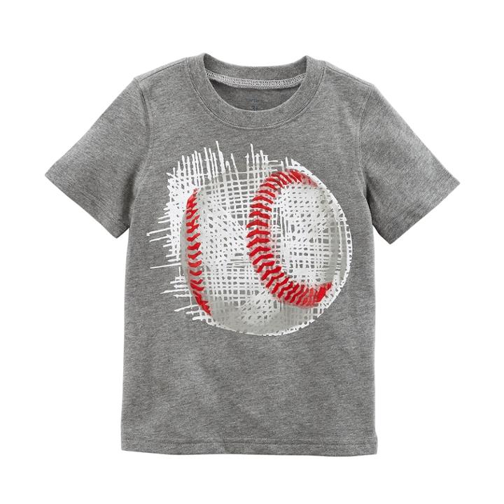 Boys 4-8 Carter's Sports Graphic Tee, Size: 7, Light Grey