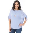 Women's Ab Studio Gauze Dolman Top, Size: Small, Purple Oth