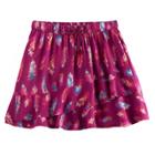 Girls 4-12 Sonoma Goods For Life&trade; Smocked Skort, Size: 7, Med Purple