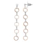 Lc Lauren Conrad Two Tone Nickel Free Circle Linear Drop Earrings, Women's, Multicolor