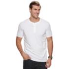 Big & Tall Sonoma Goods For Life&trade; Supersoft Stretch Henley, Men's, Size: Xl Tall, White