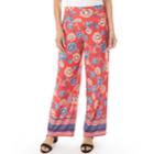 Women's Apt. 9&reg; Print Palazzo Pant, Size: Xxl, Red Jacobean Border
