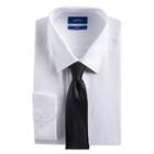 Men's Apt. 9&reg; Slim-fit Stretch Spread-collar Dress Shirt & Tie Set, Size: S 32-33, White