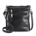 Stone & Co. Stitched Patchwork Leather 3-bagger Convertible Crossbody Bag, Women's, Black