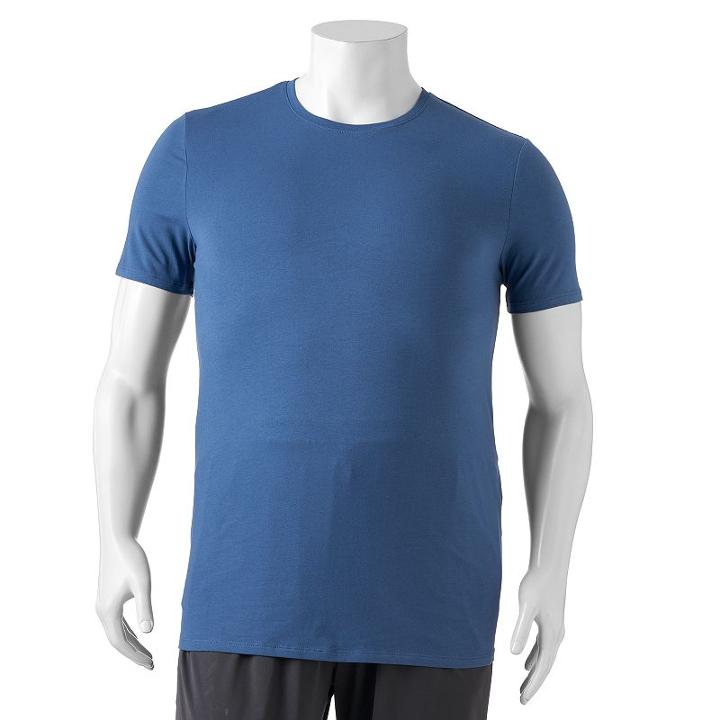 Big & Tall Apt. 9 Core Solid Crewneck Tee, Men's, Size: Xxl Tall, Dark Blue