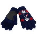 Adult Forever Collectibles Houston Texans Lodge Gloves, Multicolor