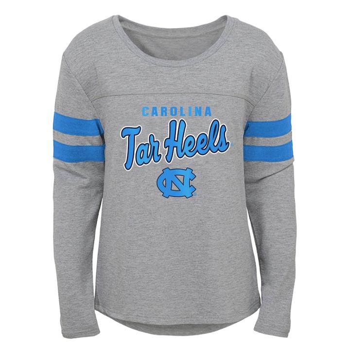 Girls 7-16 North Carolina Tar Heels Field Armour Tee, Size: Medium, Grey
