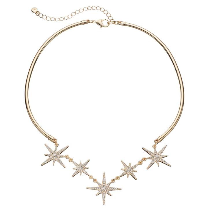 Lc Lauren Conrad Starburst Collar Necklace, Women's, Gold