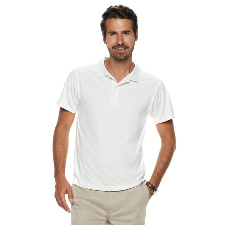 Men's Chaps Performance Polo, Size: Xl, White
