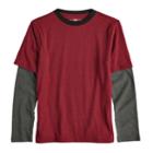 Boys 8-20 Urban Pipeline&reg; Mock-layered Tee, Size: Xl, Med Red