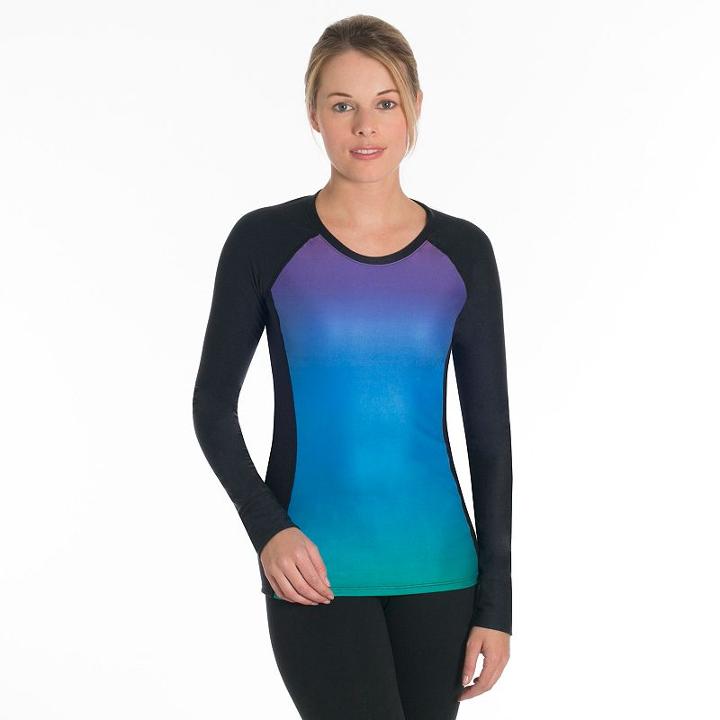 Women's Snow Angel Doeskin Rainbow Microfleece Base Layer Top, Size: Regular, Ovrfl Oth