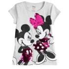 Disney's Mickey & Minnie Mouse Girls 4-10 Flip-sequin Glittery Graphic Tee By Jumping Beans&reg;, Size: 5, Grey