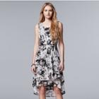 Women's Simply Vera Vera Wang Mesh High Low Dress, Size: Small, White
