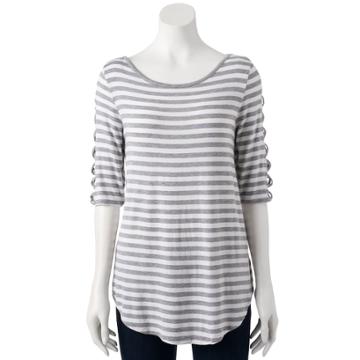 Women's French Laundry Crisscross Tee, Size: Xl, White Oth