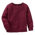 Boys 4-8 Oshkosh B'gosh&reg; Raglan Thermal Chest Pocket Tee, Boy's, Size: 7x, Red