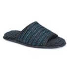 Muk Luks Men's Andy Sweater Slide Slippers, Size: Large, Black