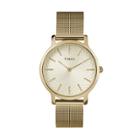 Timex Women's Metropolitan Skyline Stainless Steel Mesh Watch - Tw2r36100jt, Size: Medium, Yellow