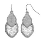 Glittery Quatrefoil Drop Earrings, Women's, Multicolor