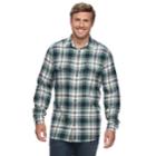 Big & Tall Sonoma Goods For Life&trade; Modern-fit Supersoft Flannel Button-down Shirt, Men's, Size: M Tall, Dark Blue