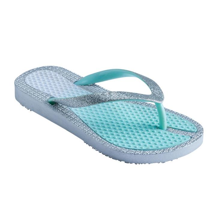 Girls 4-16 Ombre Flip Flops, Girl's, Size: 1/2, Lt Green