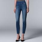 Women's Simply Vera Vera Wang Pull-on Skinny Jeans, Size: 18 Short, Blue