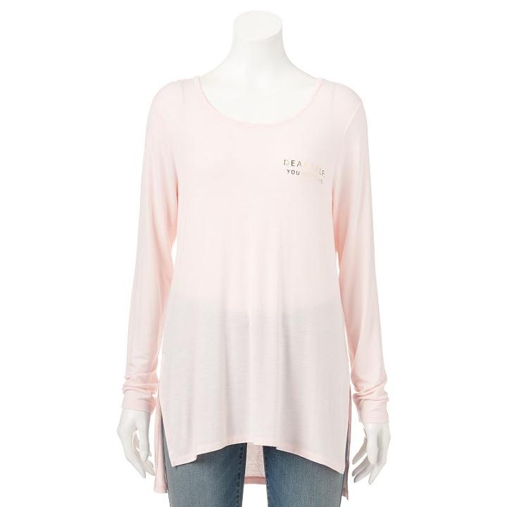 Women's Apt. 9&reg; Graphic Tunic, Size: Small, Brt Pink