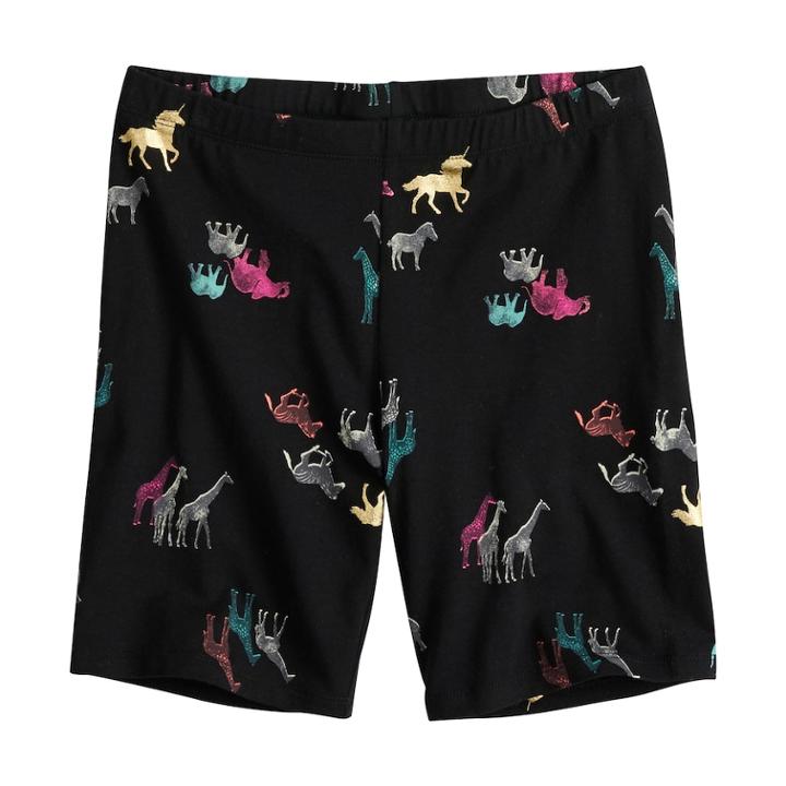 Girls 7-16 & Plus Size So&reg; Midi Bike Shorts, Size: 7-8, Black