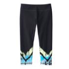 Girls 7-16 & Plus Size So&reg; Leg Graphic Capri Yoga Pants, Girl's, Size: 16, Turquoise/blue (turq/aqua)