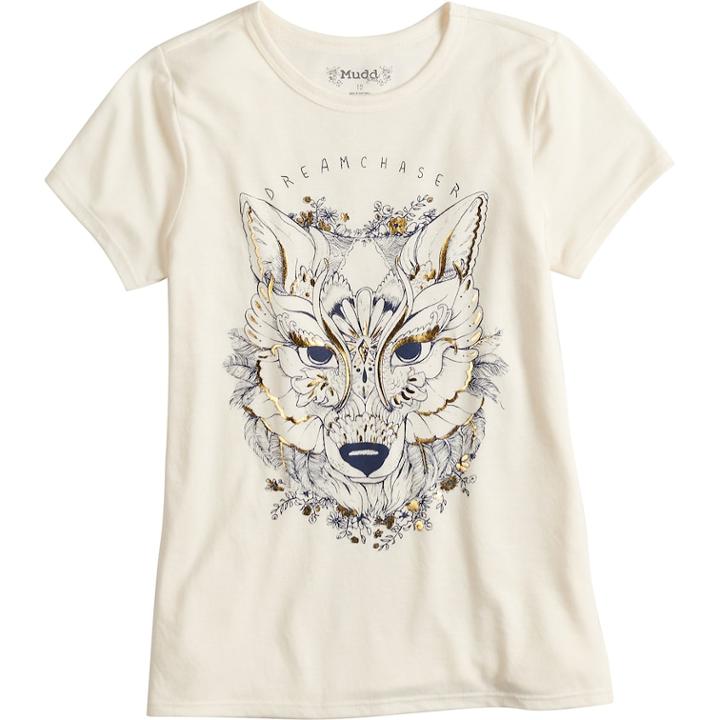 Girls 7-16 & Plus Size Mudd&reg; Graphic Tee, Size: 16, White