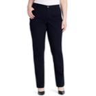 Plus Size Gloria Vanderbilt Amanda Classic Tapered Trouser Pants, Women's, Size: 18 - Regular, Black