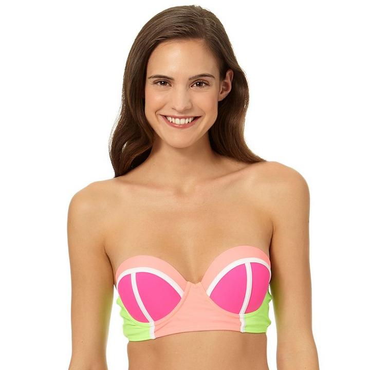 In Mocean Match Point Colorblock Bandeau, Size: Xl, Ovrfl Oth