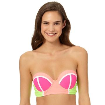 In Mocean Match Point Colorblock Bandeau, Size: Xl, Ovrfl Oth