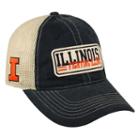 Adult Top Of The World Illinois Fighting Illini Patches Adjustable Cap, Blue (navy)