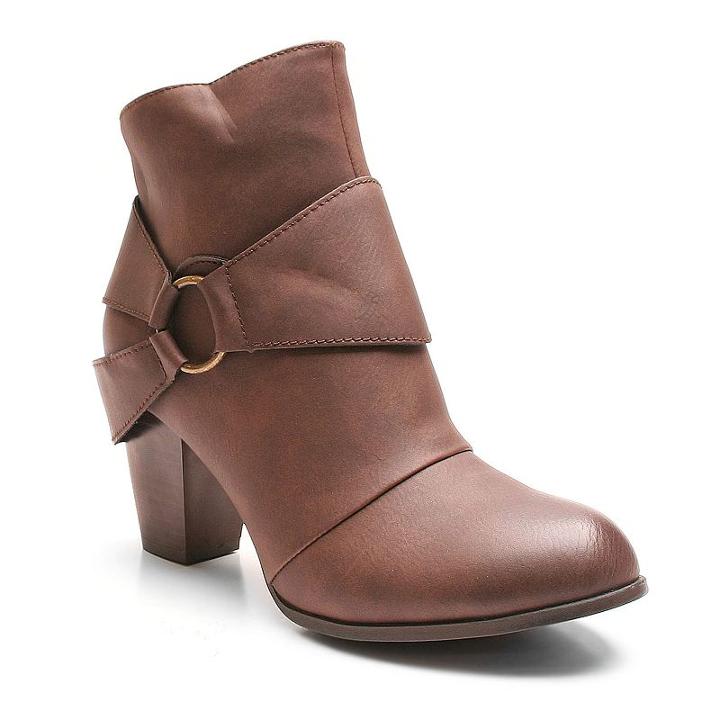 Kisses By 2 Lips Too Too Lure Women's Ankle Boots, Girl's, Size: Medium (6.5), Brown