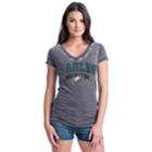 Women's Philadelphia Eagles Burnout Rush Tee, Size: Small, Grey