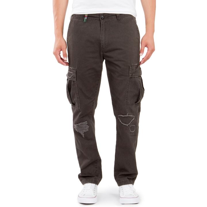Men's Unionbay Jackson Distressed Cargo Pants, Size: 34x34, Med Grey