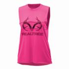 Women's Realtree Aero Graphic Muscle Tank, Size: Large, Dark Pink
