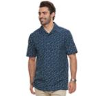 Big & Tall Haggar Regular-fit Button-down Camp Shirt, Men's, Size: 2xb, Blue (navy)