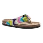 Muk Luks Julia Women's Flip-flops, Girl's, Size: 9, Multicolor