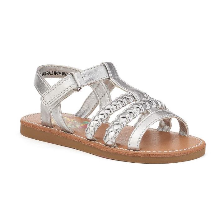 Rachel Shoes Rosie Girls' Sandals, Girl's, Size: 6 T, Light Grey