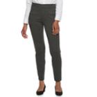 Women's Croft & Barrow&reg; Easy Care Straight-leg Ponte Pants, Size: M Short, Black