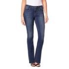 Women's Miracle Jean Desire Slimming Bootcut Jeans, Size: 14, Dark Blue