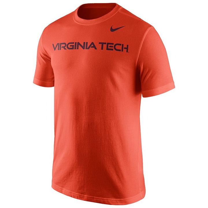 Nike, Men's Virginia Tech Hokies Wordmark Tee, Size: Xxl, Ovrfl Oth
