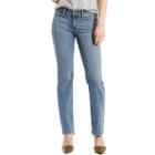 Women's Levi's 714 Slim Straight Leg Jeans, Size: 10/30short, Med Blue