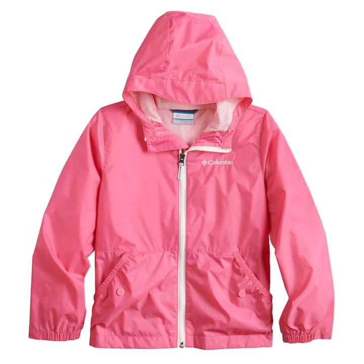 Girls 4-18 Columbia Lightweight Jacket, Size: L(14/16), Brt Pink