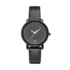 Fila&reg; Unisex Leather Watch, Black