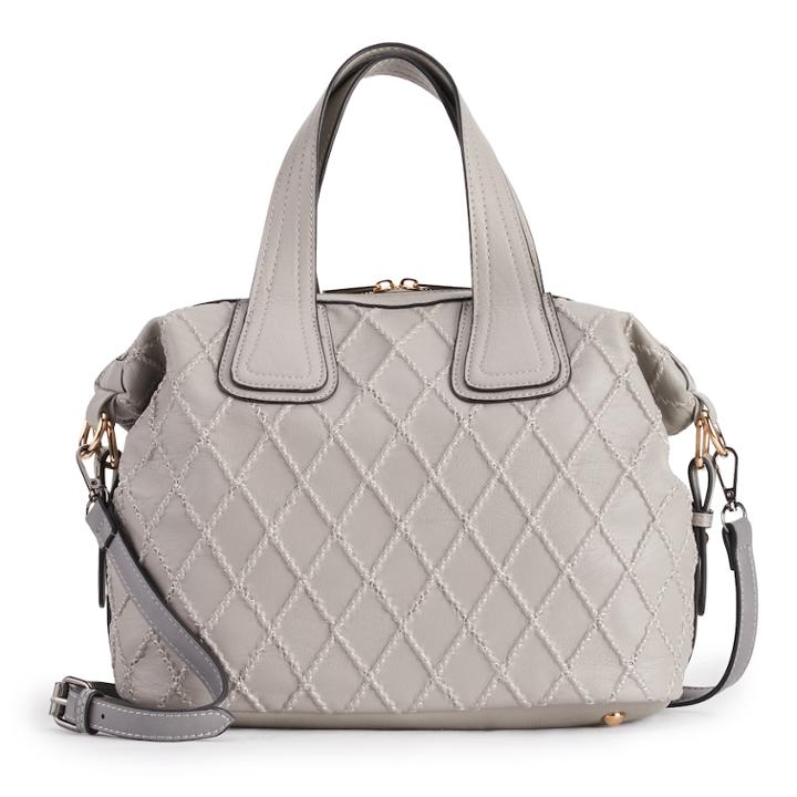 Mellow World Meg Quilted Satchel, Women's, Natural