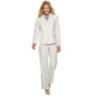Women's Le Suit Taupe Stripe Jacket & Pant Suit, Size: 10, Lt Beige